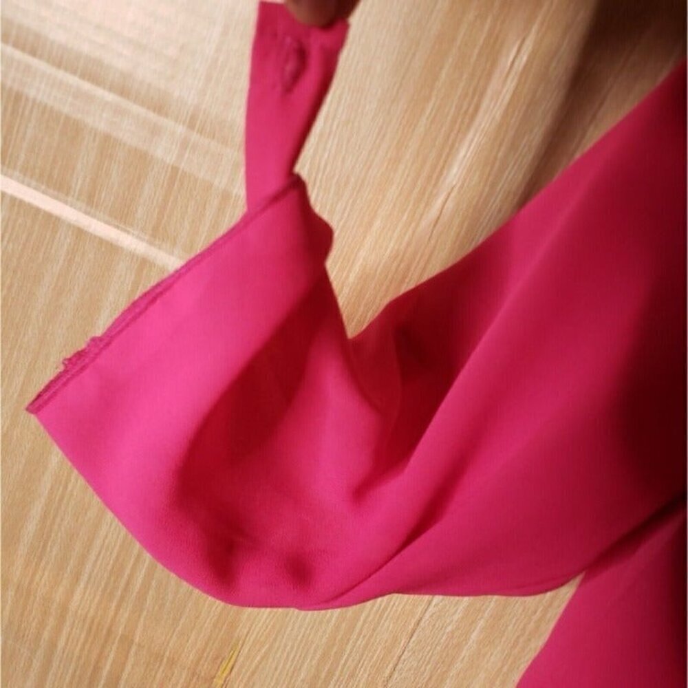 A'Gaci Womens Pink Roll Tab Sleeve Blouse Small - Picture 4 of 7
